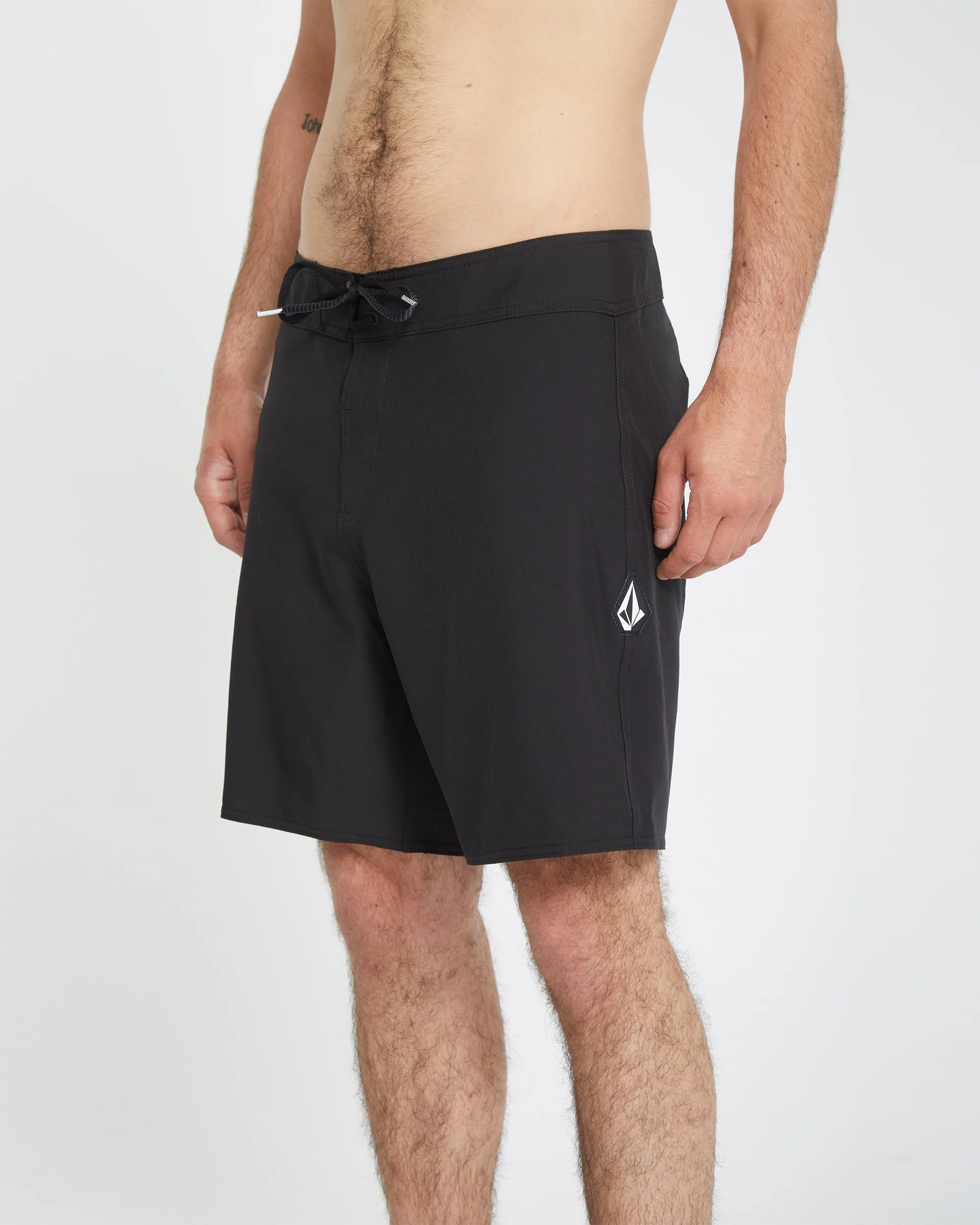 Lido Solid Mod 18" Boardshort - BLACK