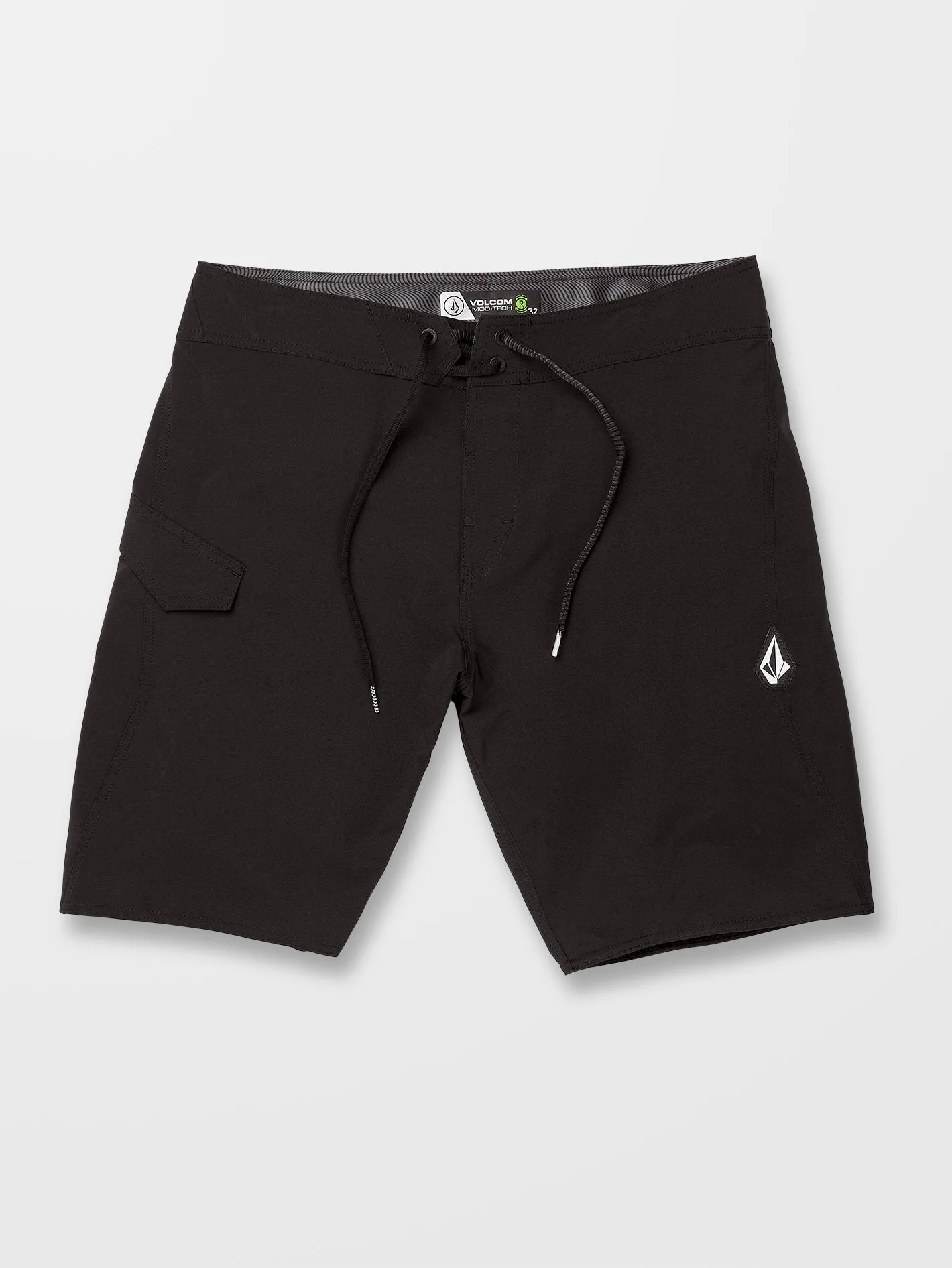 Lido Solid Mod 20" Boardshort - BLACK