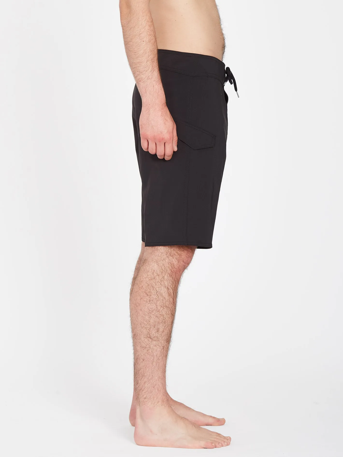 Lido Solid Mod 20" Boardshort - BLACK
