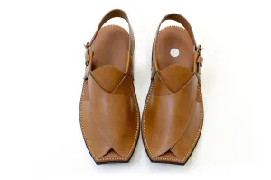 Light Brown Peshawari Chappal - Sandals - Men's
