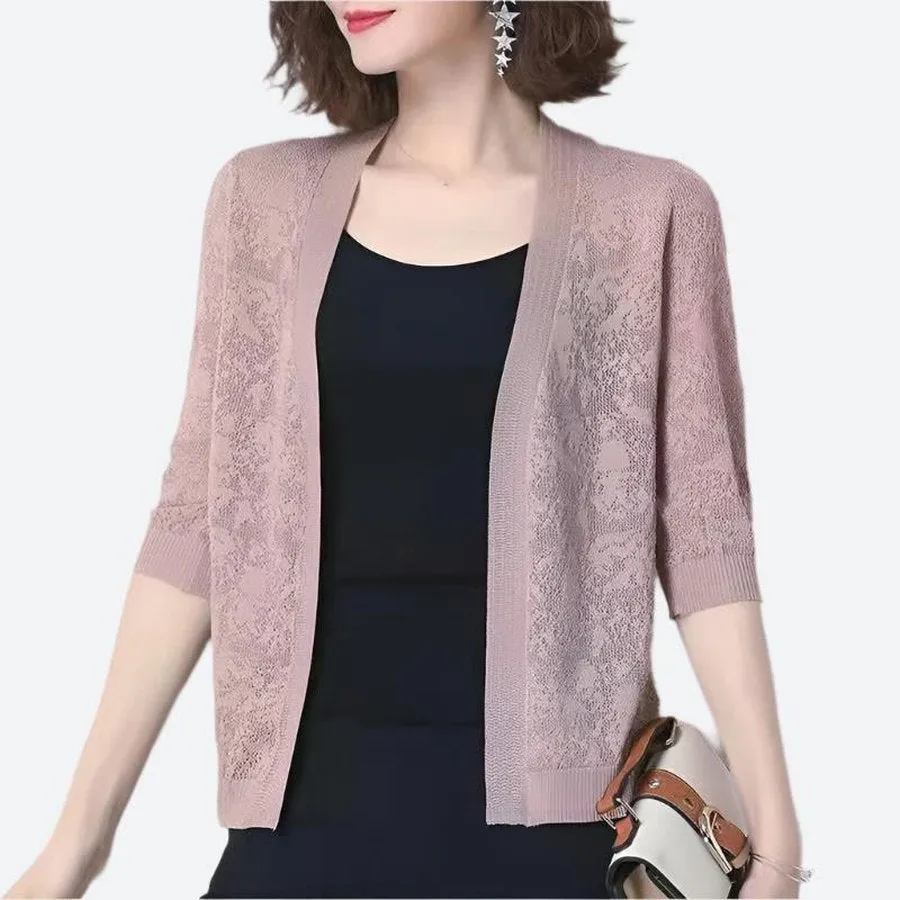Lightweight Open-Front Knit Cardigans