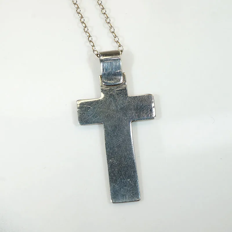 Lightweight Sterling Silver Cross Necklace