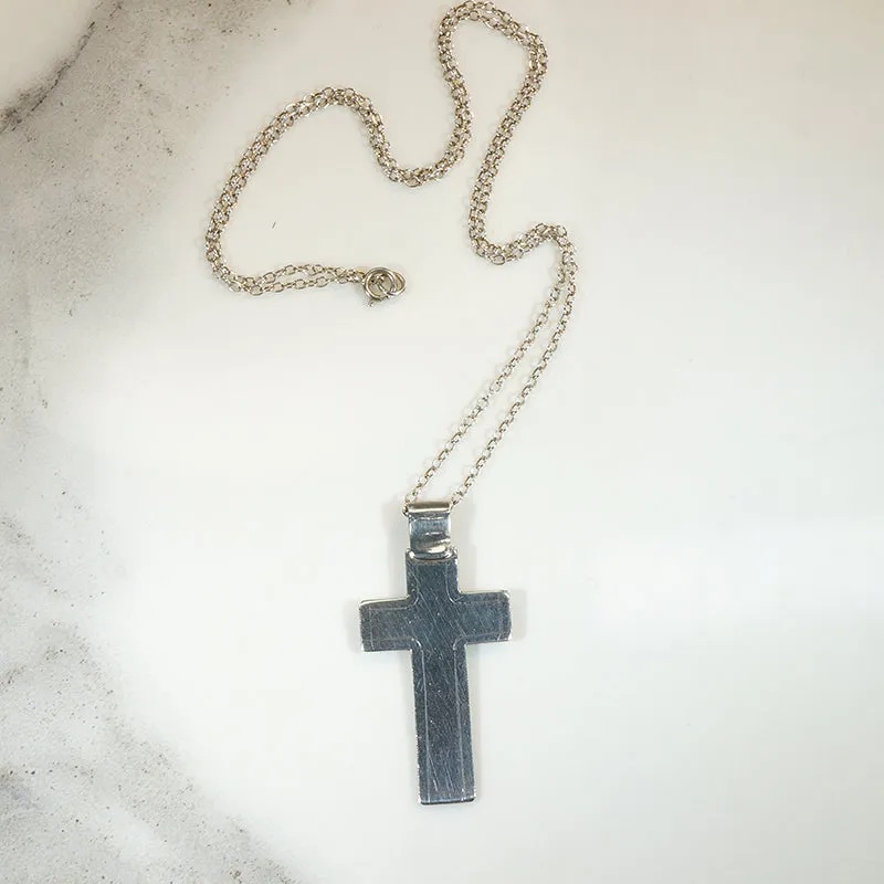 Lightweight Sterling Silver Cross Necklace