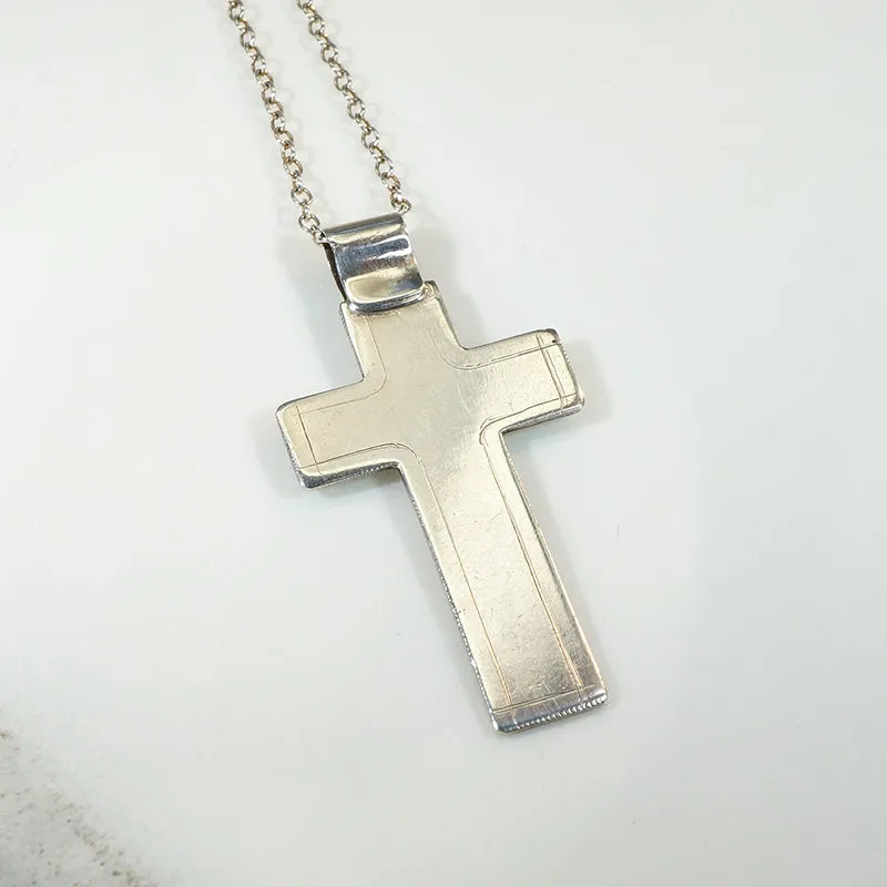 Lightweight Sterling Silver Cross Necklace