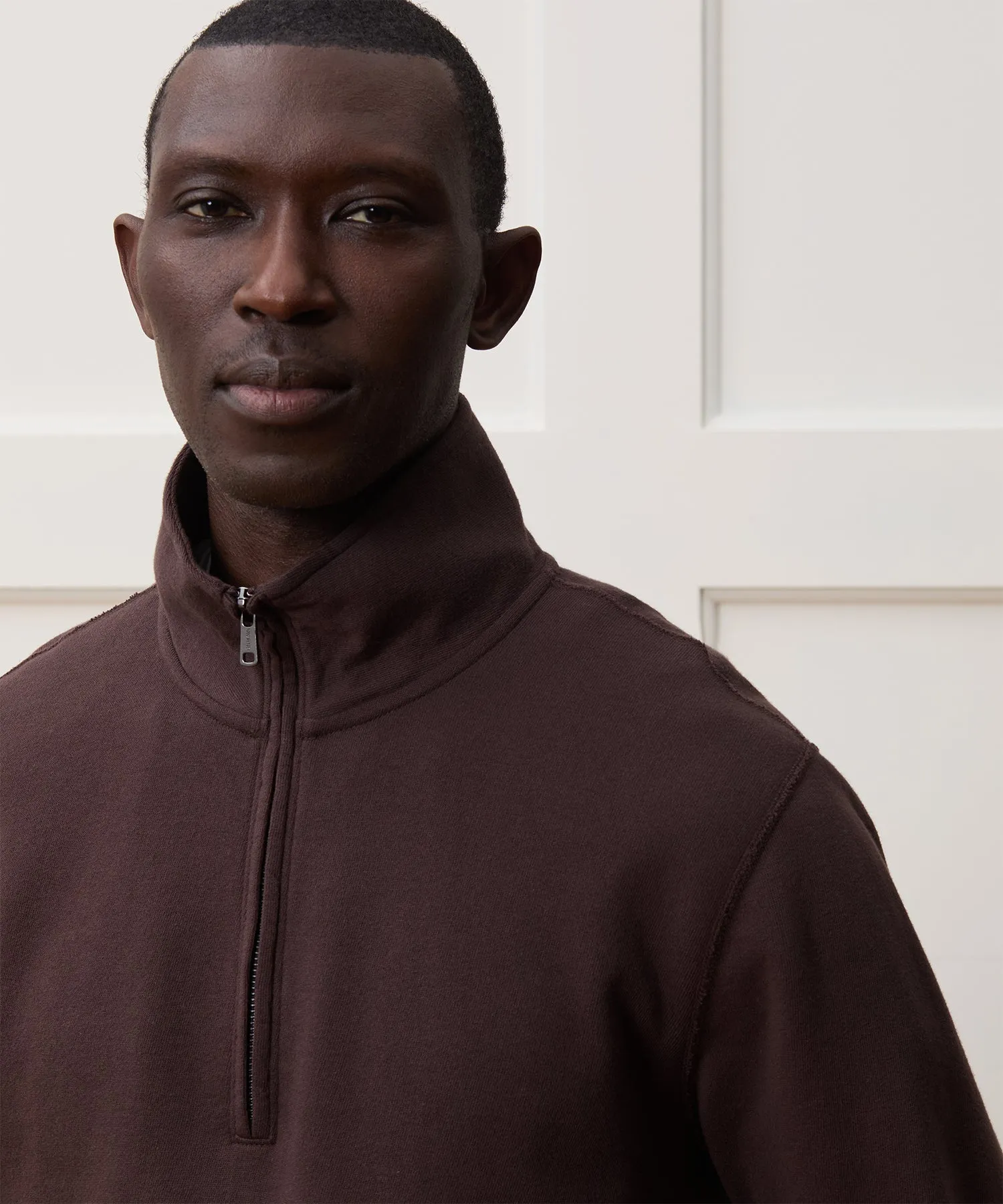 Lightweight Terry Cloth Quarter-Zip