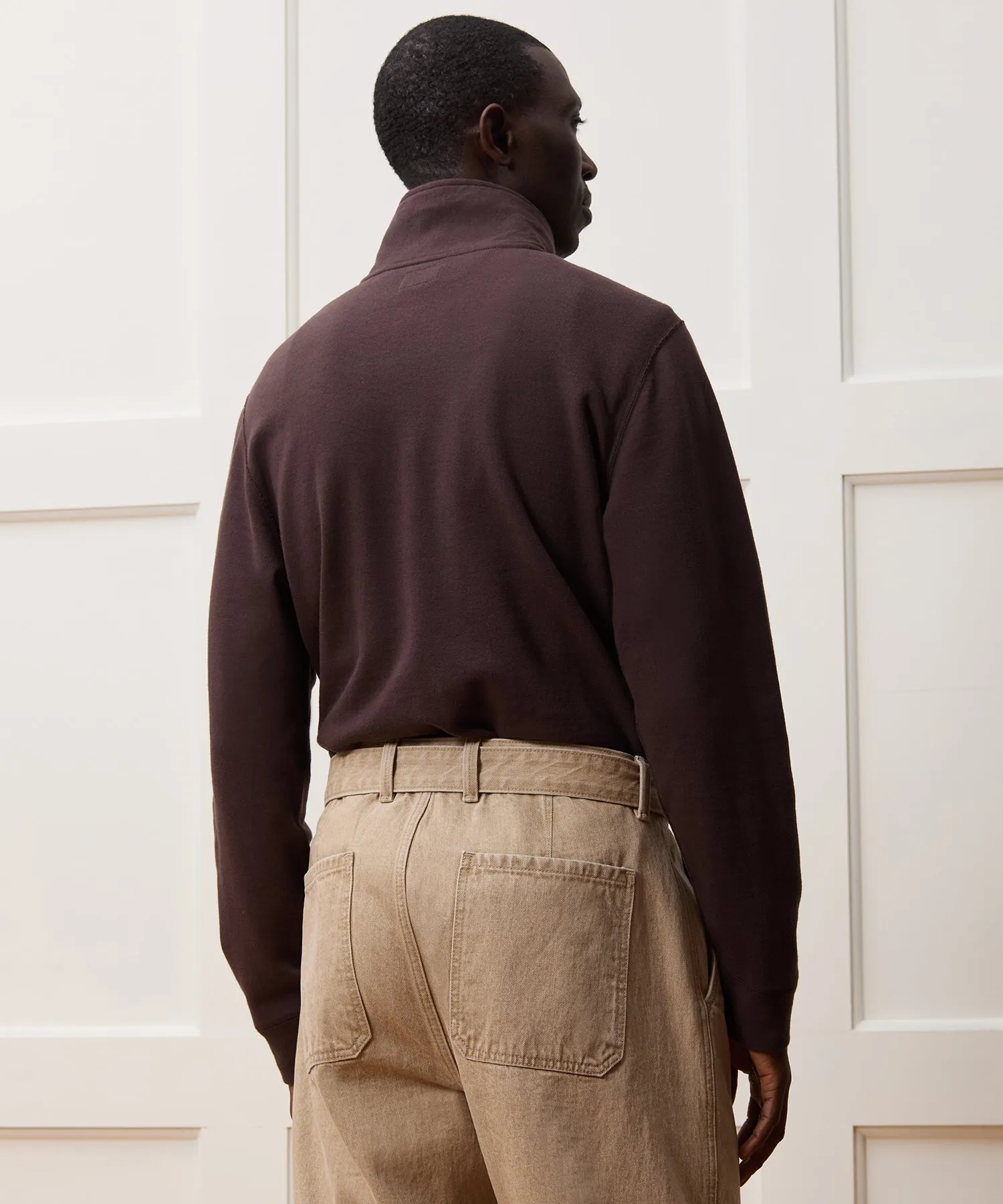 Lightweight Terry Cloth Quarter-Zip