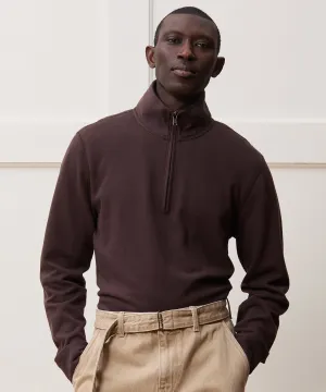 Lightweight Terry Cloth Quarter-Zip