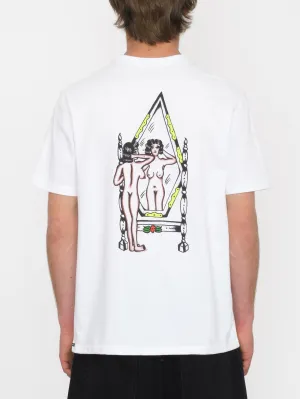 Lintell Mirror T-shirt - WHITE