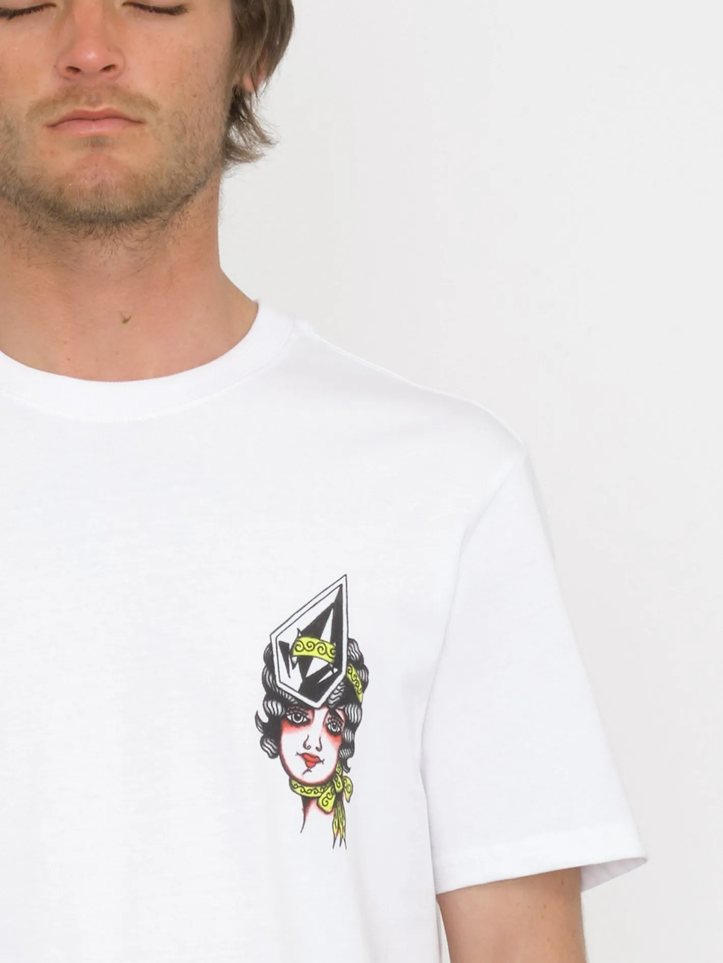 Lintell Mirror T-shirt - WHITE