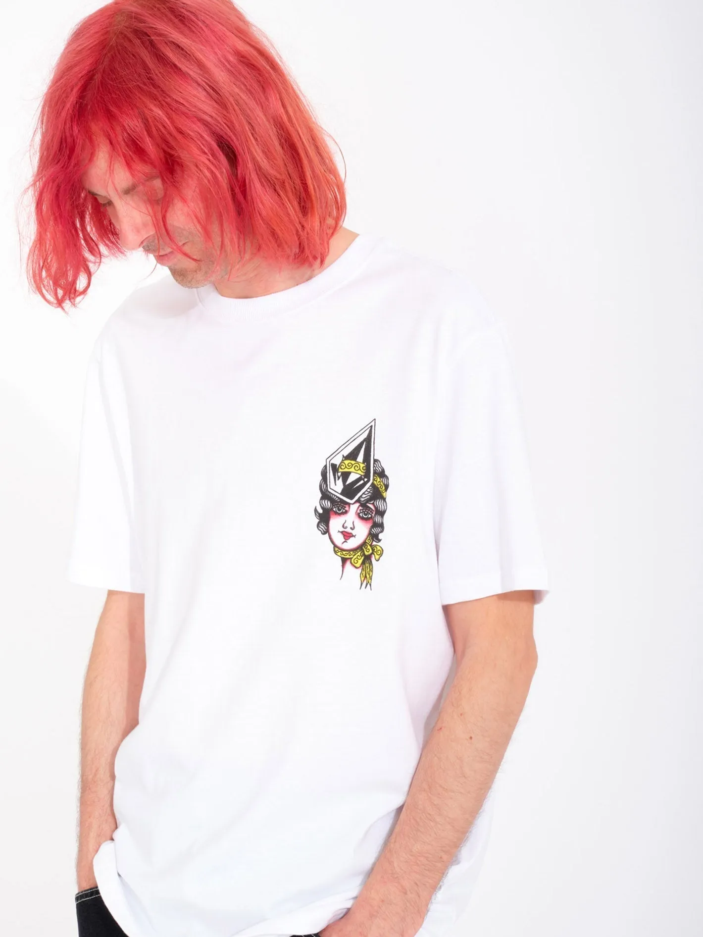 Lintell Mirror T-shirt - WHITE