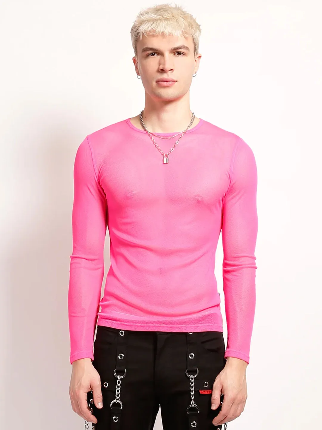 Long Sleeve Fishnet Top