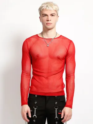 Long Sleeve Fishnet Top
