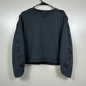 Lululemon Braided Sleeve Pullover Black Size 4