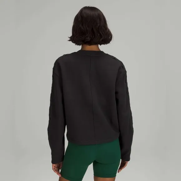 Lululemon Braided Sleeve Pullover Black Size 4