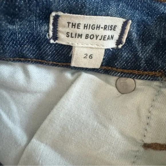 Madewell The High-Rise Slim Boyjean Size 26