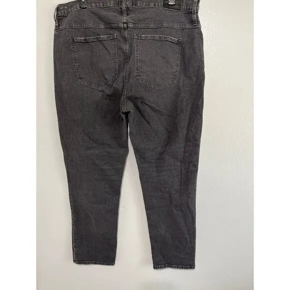 Madewell The Perfect Vintage Crop Jean in Gray Size 36 *Tall*