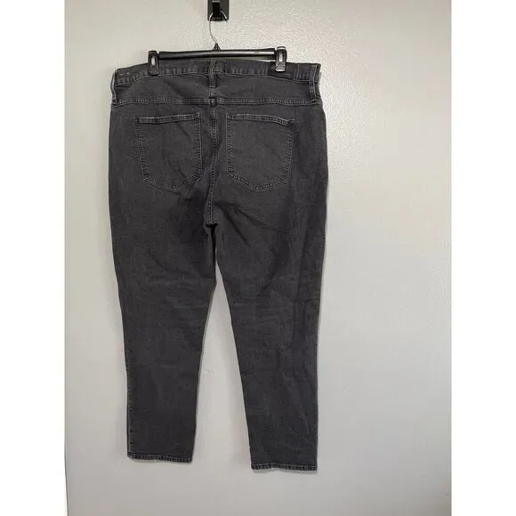 Madewell The Perfect Vintage Crop Jean in Gray Size 36 *Tall*
