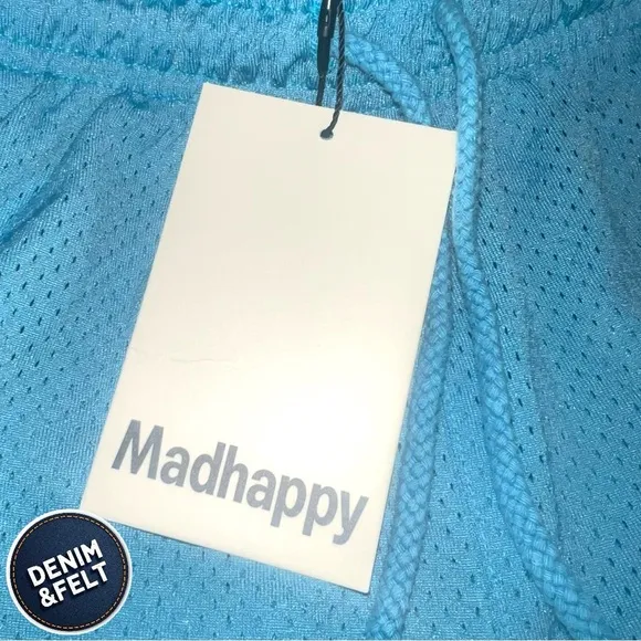 MadHappy Women’s SUMMER COLLECTION MESH Athletic SHORTS | Adriatic/Blue| NEW/NWT