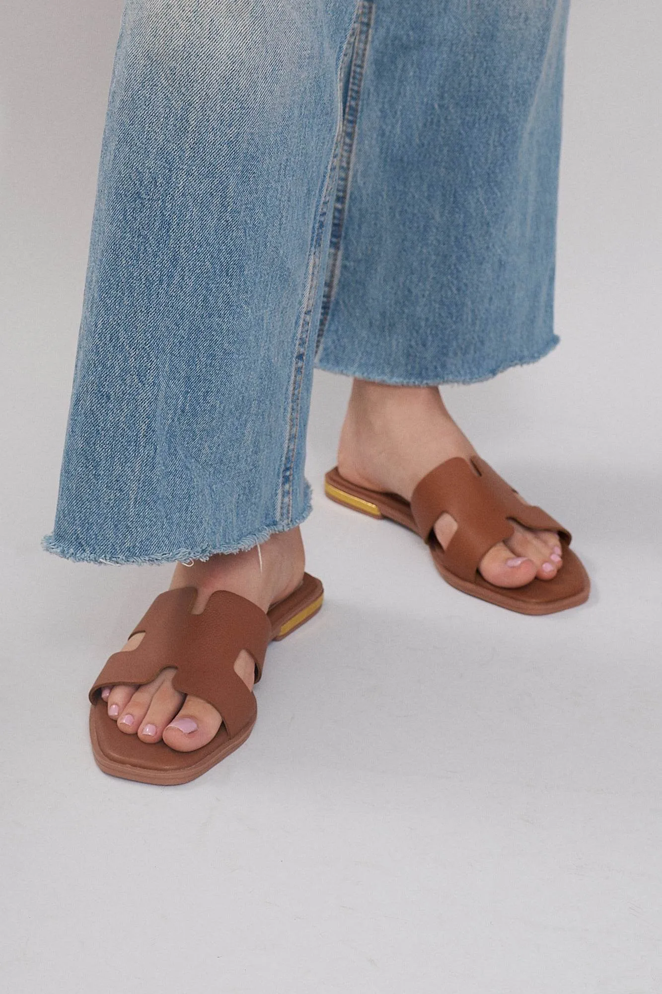 Mallorca H Flats - Brown