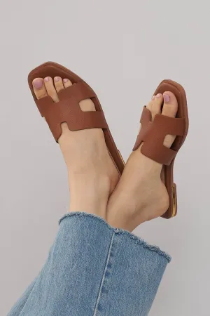 Mallorca H Flats - Brown