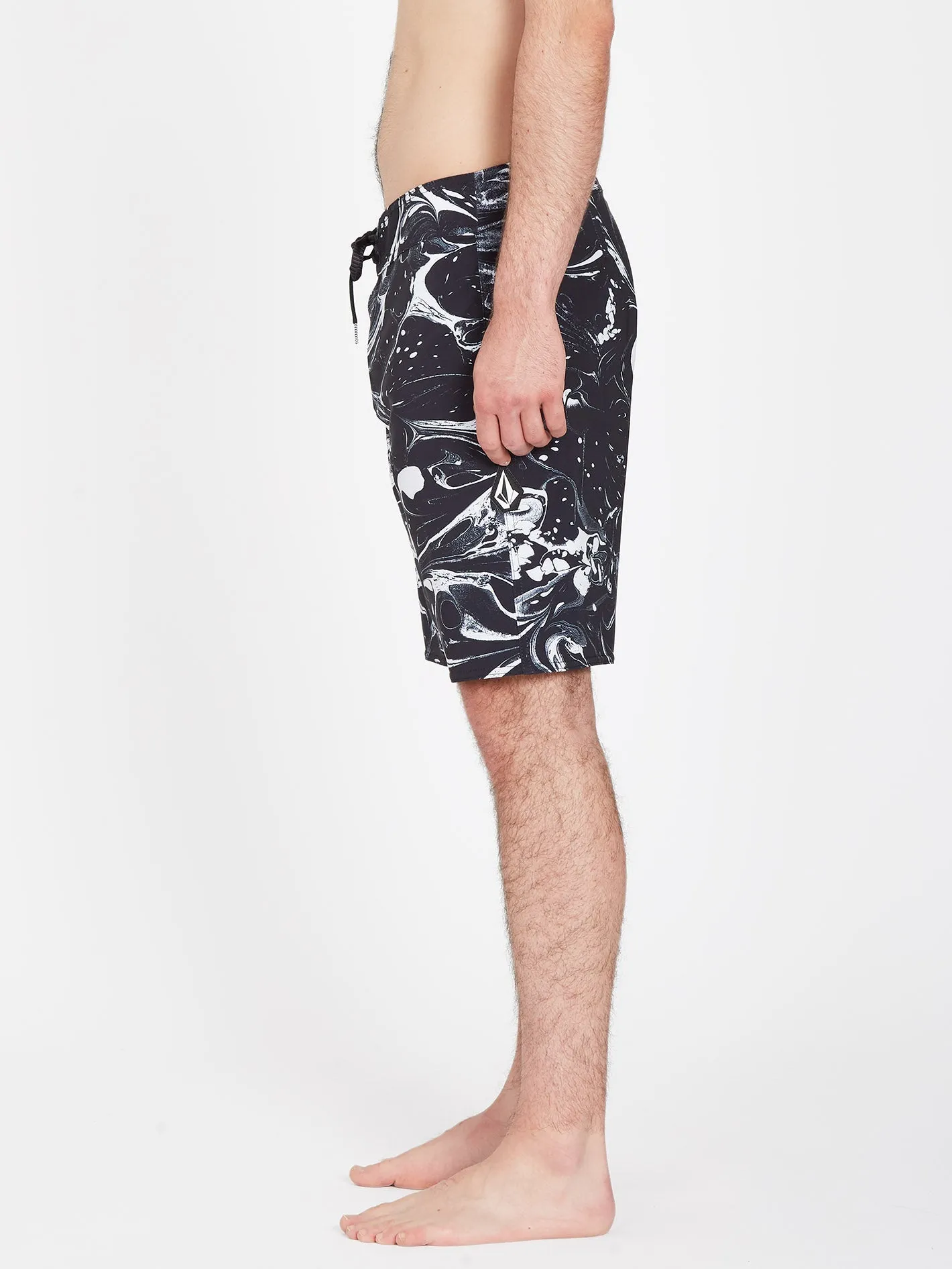 Marble Mod 19" Boardshort - BLACK