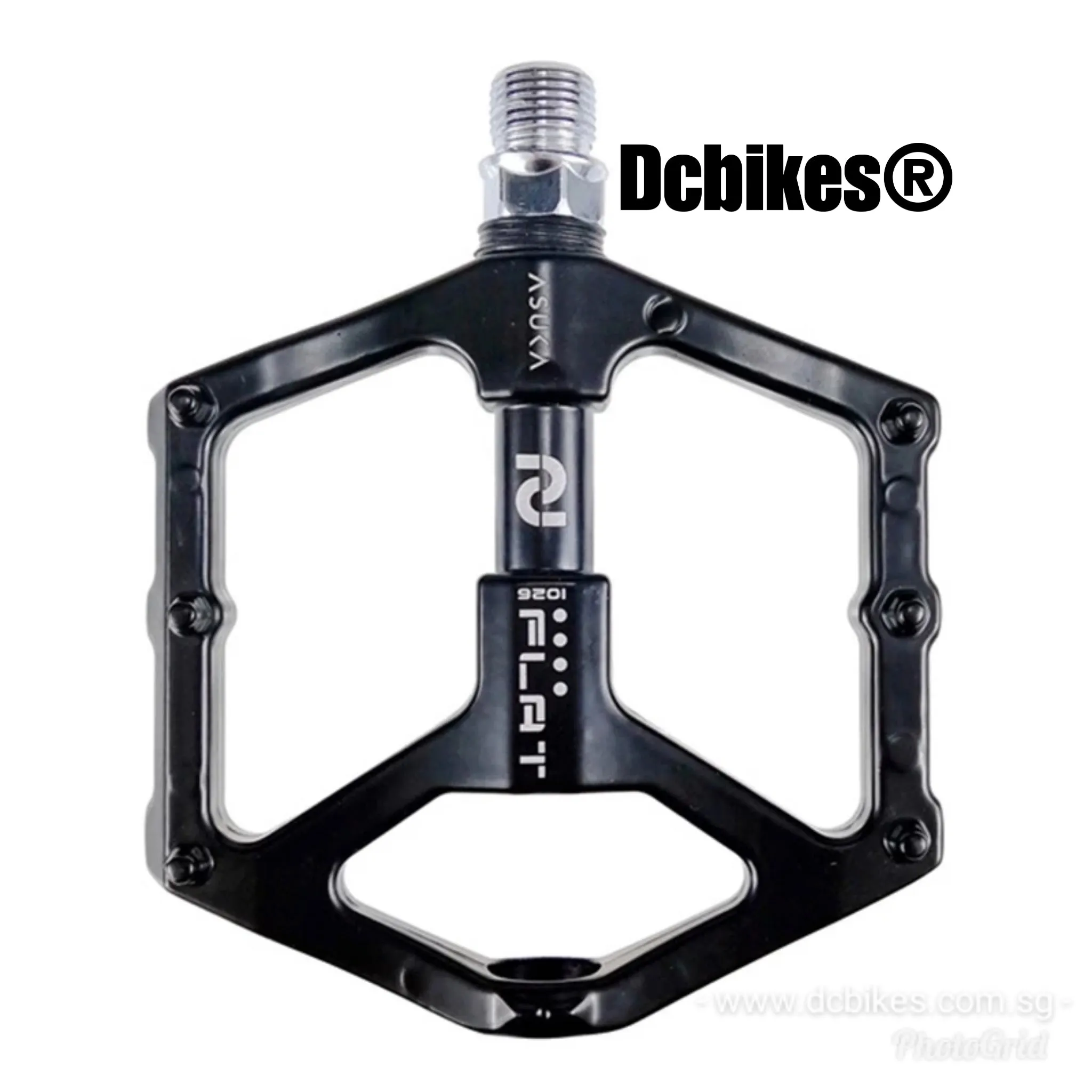 Matt Black Lightweight MTB Flat Pedals