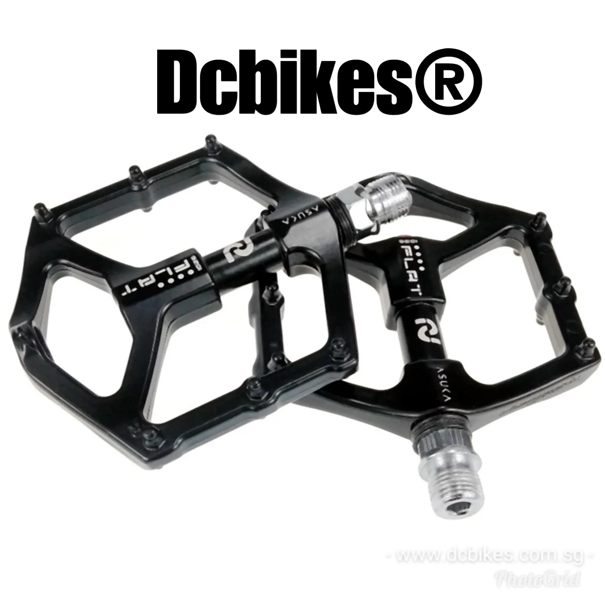 Matt Black Lightweight MTB Flat Pedals