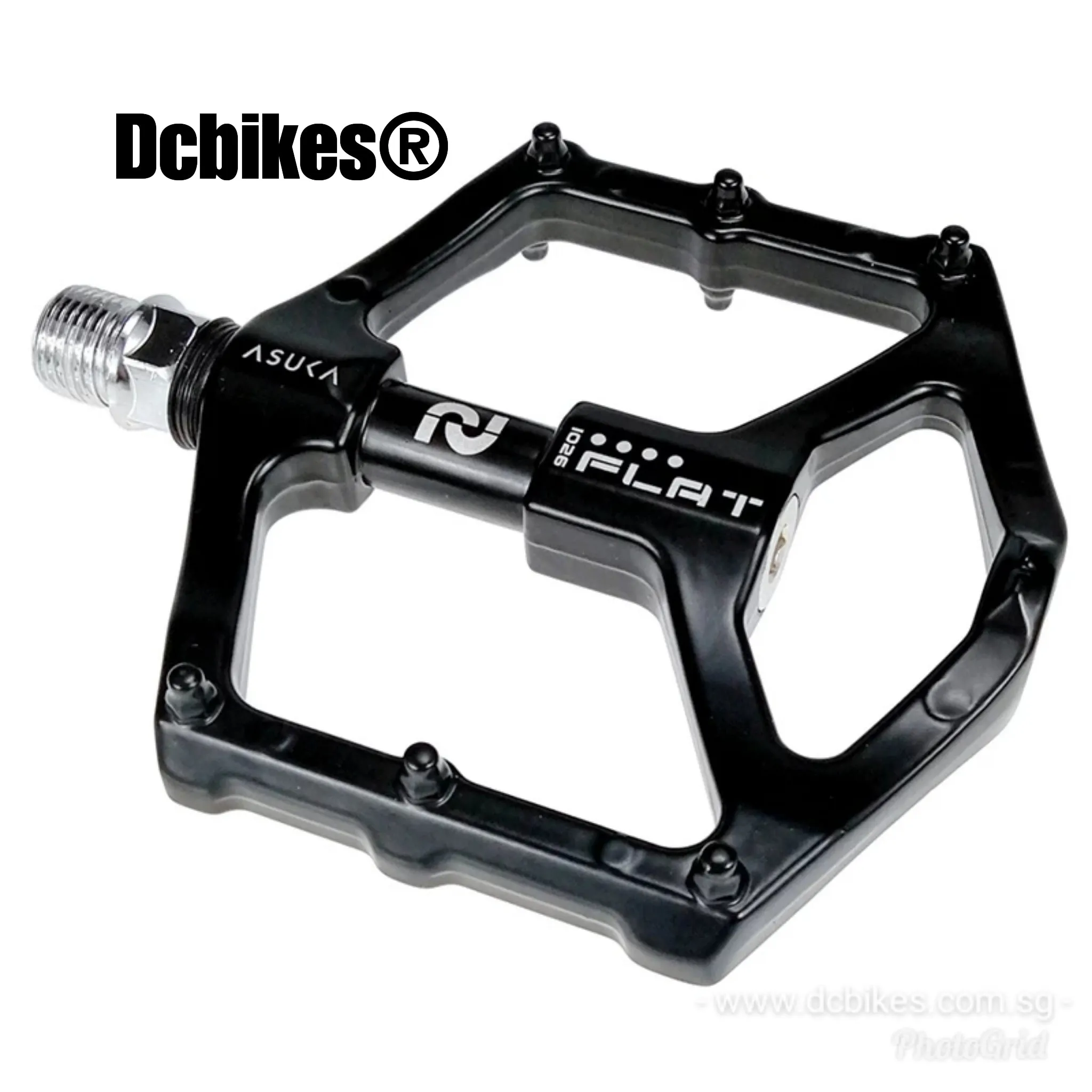 Matt Black Lightweight MTB Flat Pedals