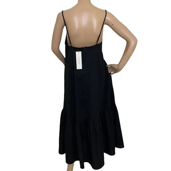 💖MEGA SALE💖 Calvin Klein 1880 0215 010 Women's Dress Black Side Pockets Zipper