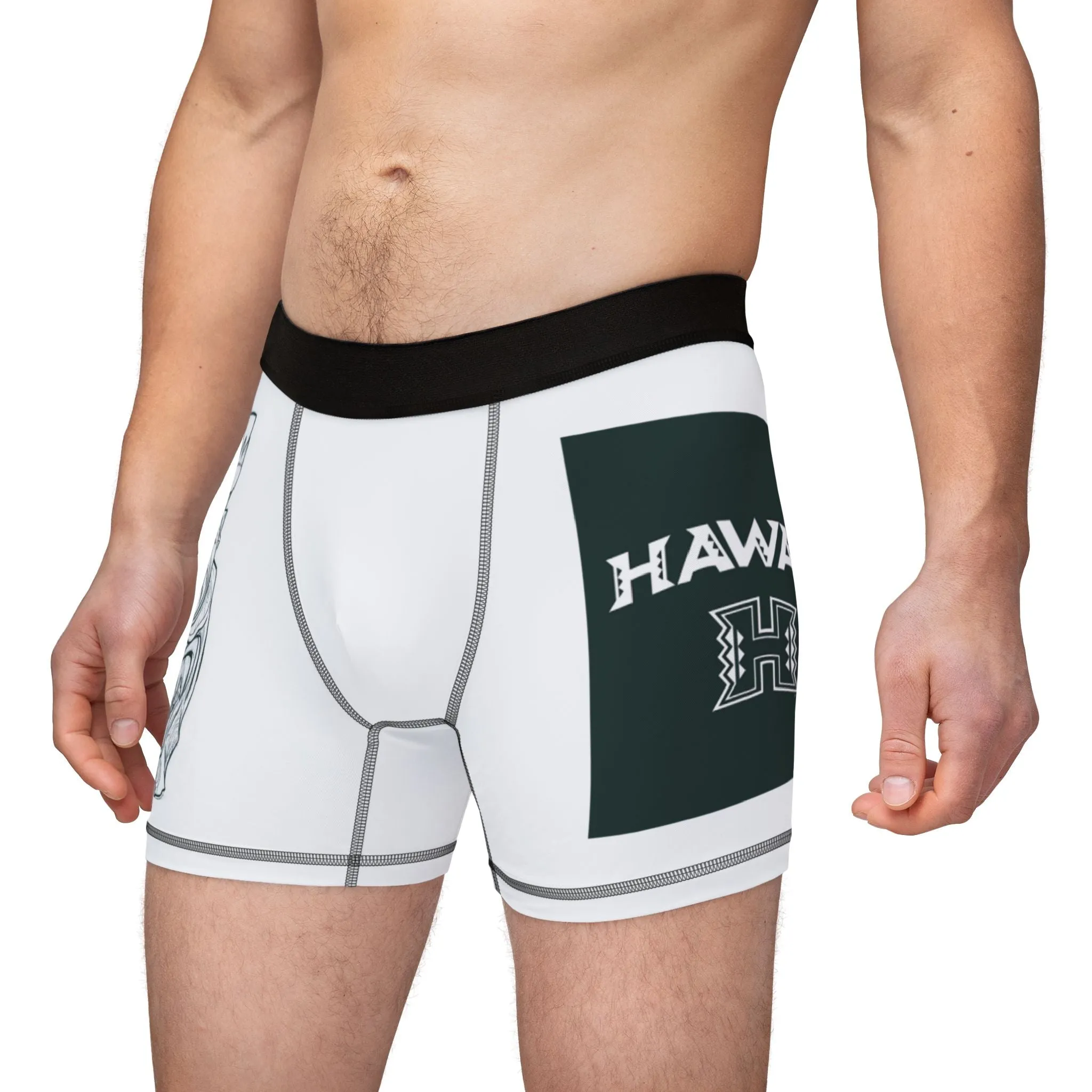 Men's Boxers – Tropical Hawaiian Style with Vintage Design