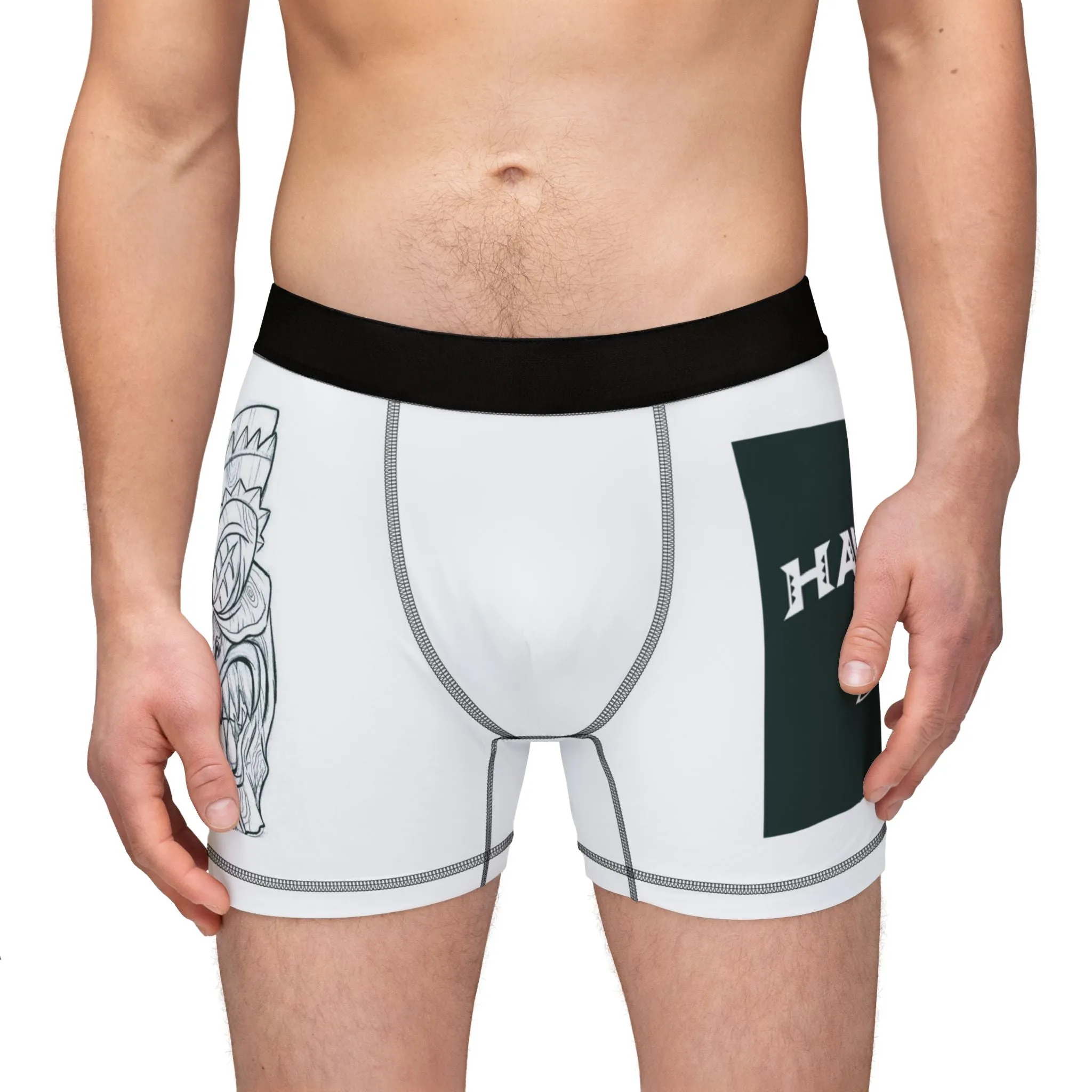 Men's Boxers – Tropical Hawaiian Style with Vintage Design