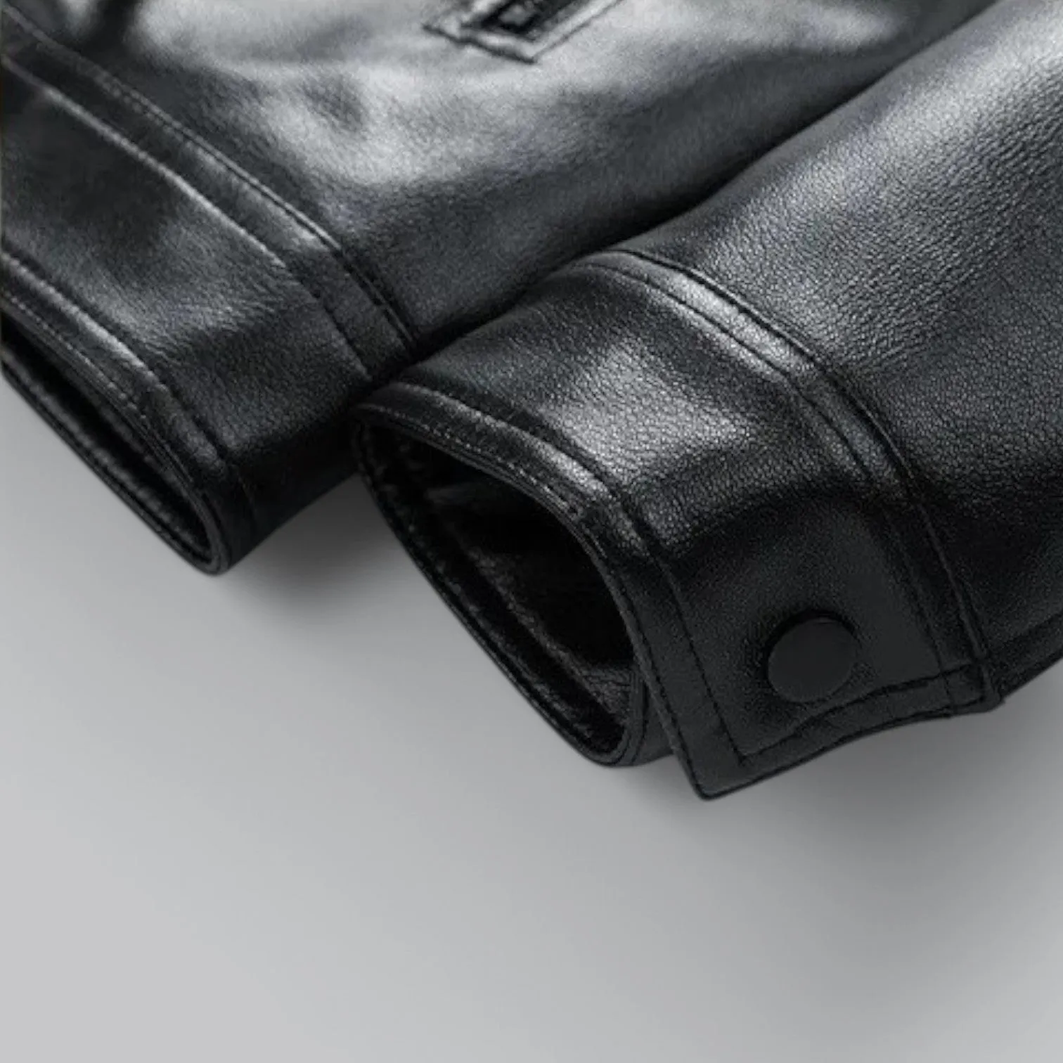 Men's Classic Leather Biker Jacket | Slim Fit, Genuine Leather, Bomber Style