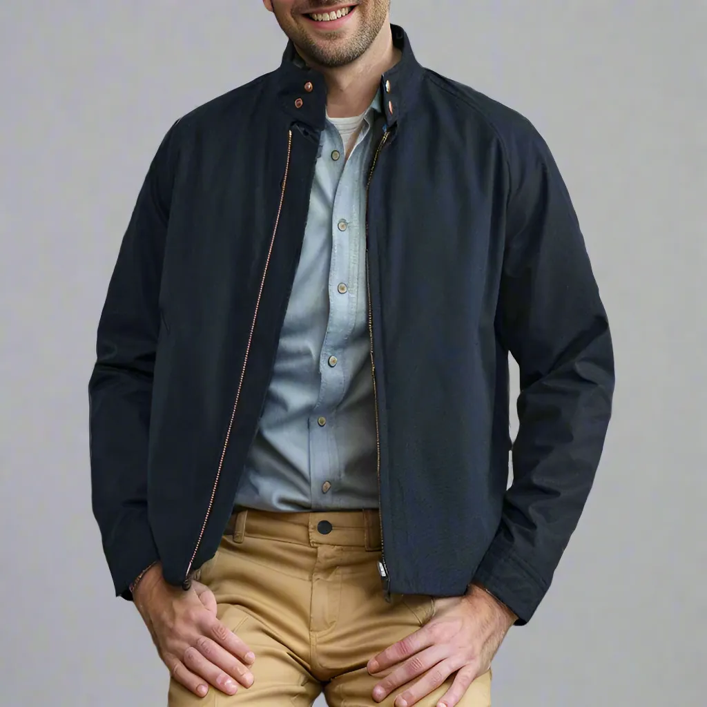 Men's Classic Lightweight Zipper Bomber Jacket | Casual Style, Durable Fabric, Comfortable Fit