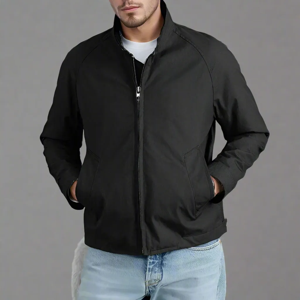 Men's Classic Lightweight Zipper Bomber Jacket | Casual Style, Durable Fabric, Comfortable Fit