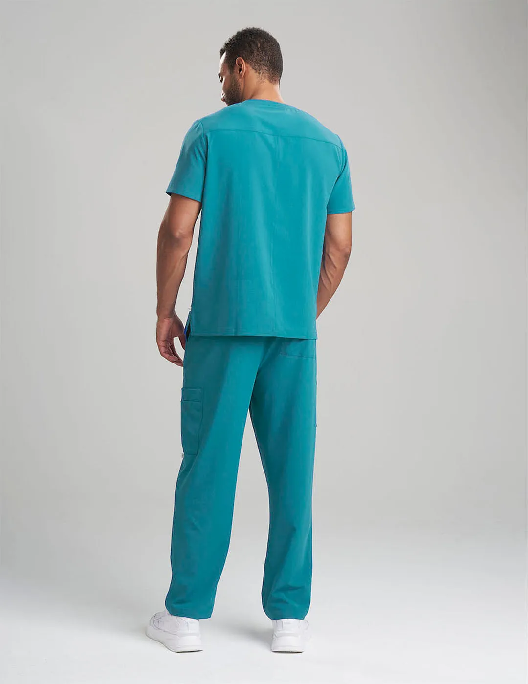 Mens Classic Scrub Top - Teal