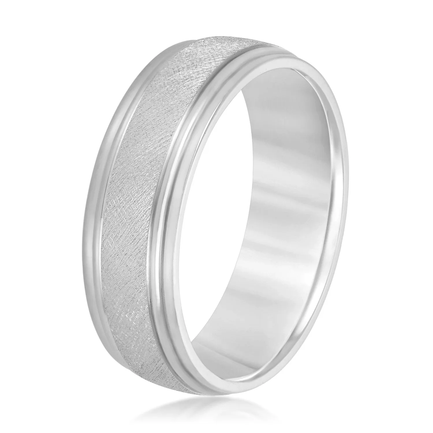 Men's Classic Step Edged Band