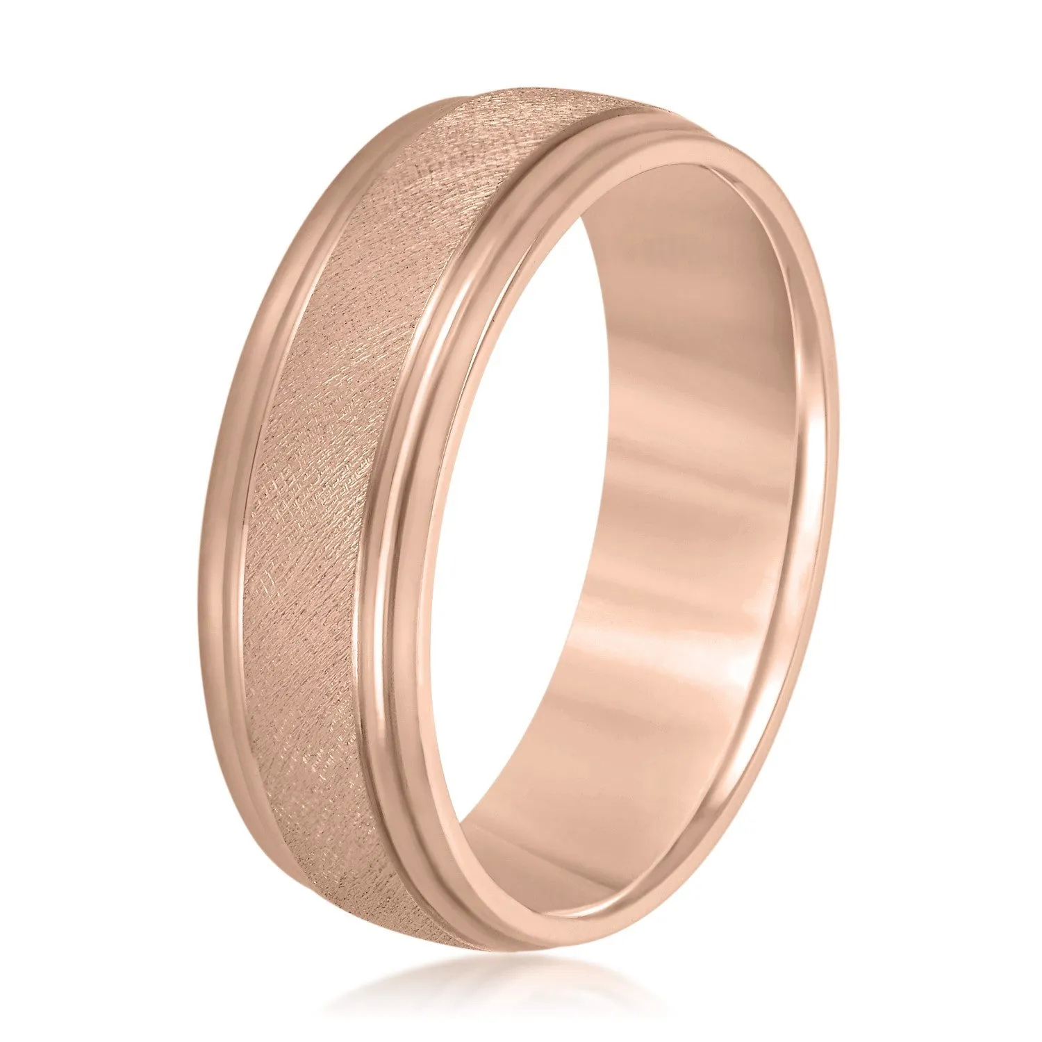Men's Classic Step Edged Band