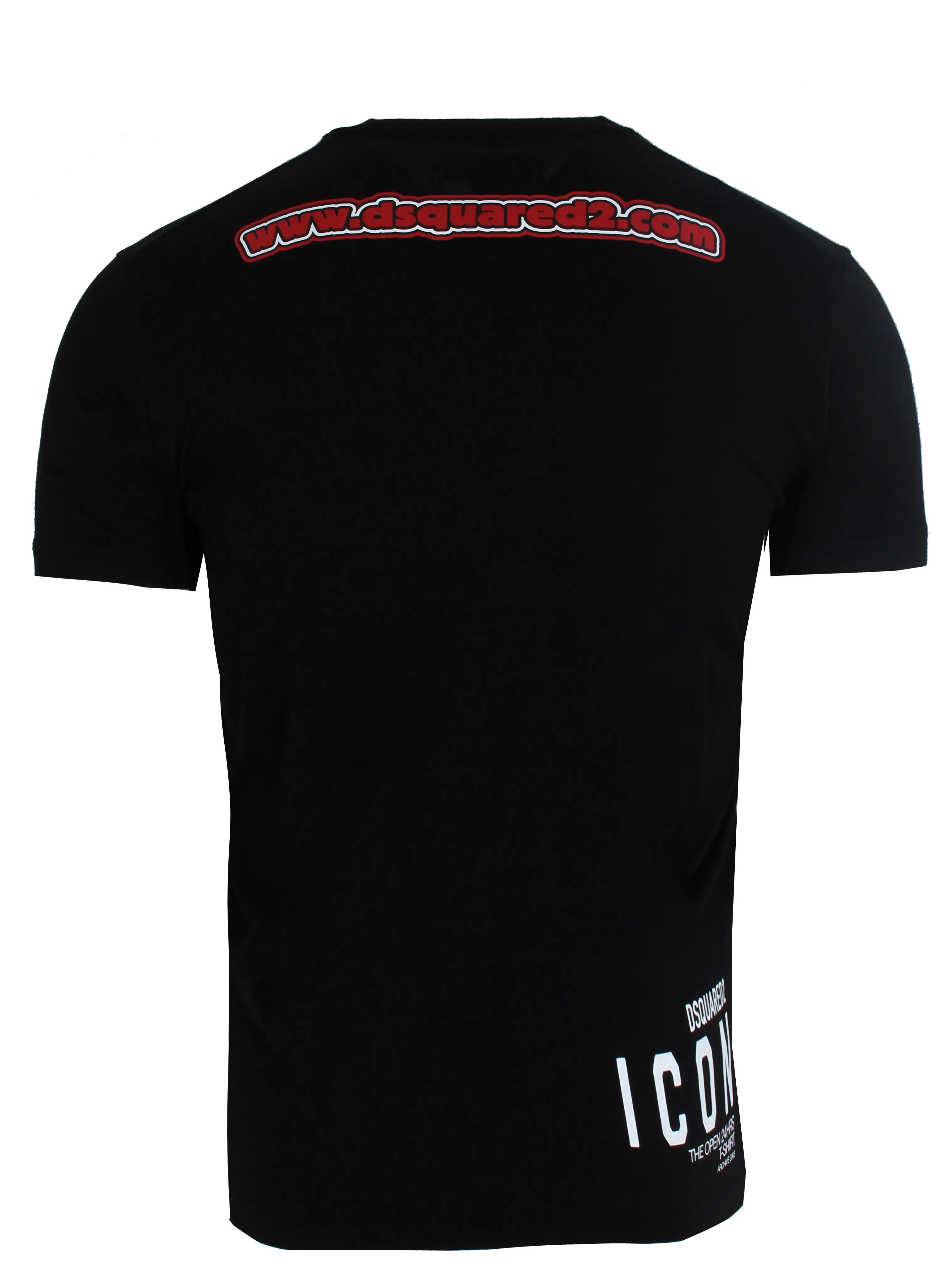 Men's Dsquared2 Open 24 Hours Short Sleeve Tee Shirt
