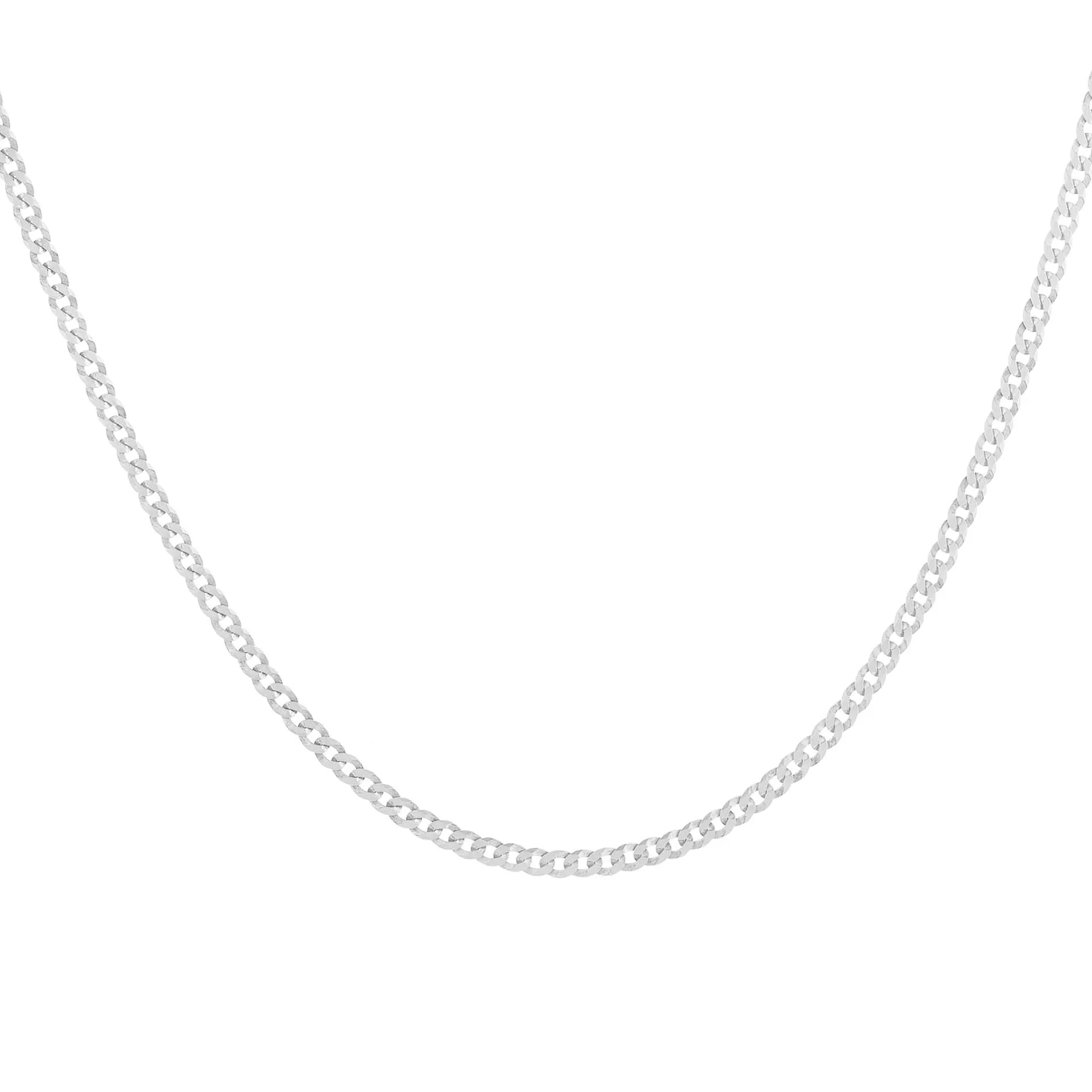 Men's Flat Cuban Chain Necklace