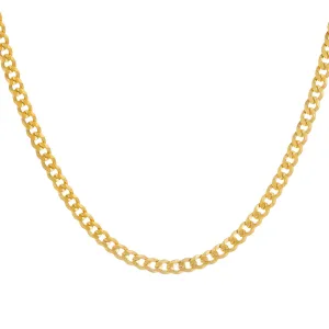 Men's Flat Cuban Chain Necklace