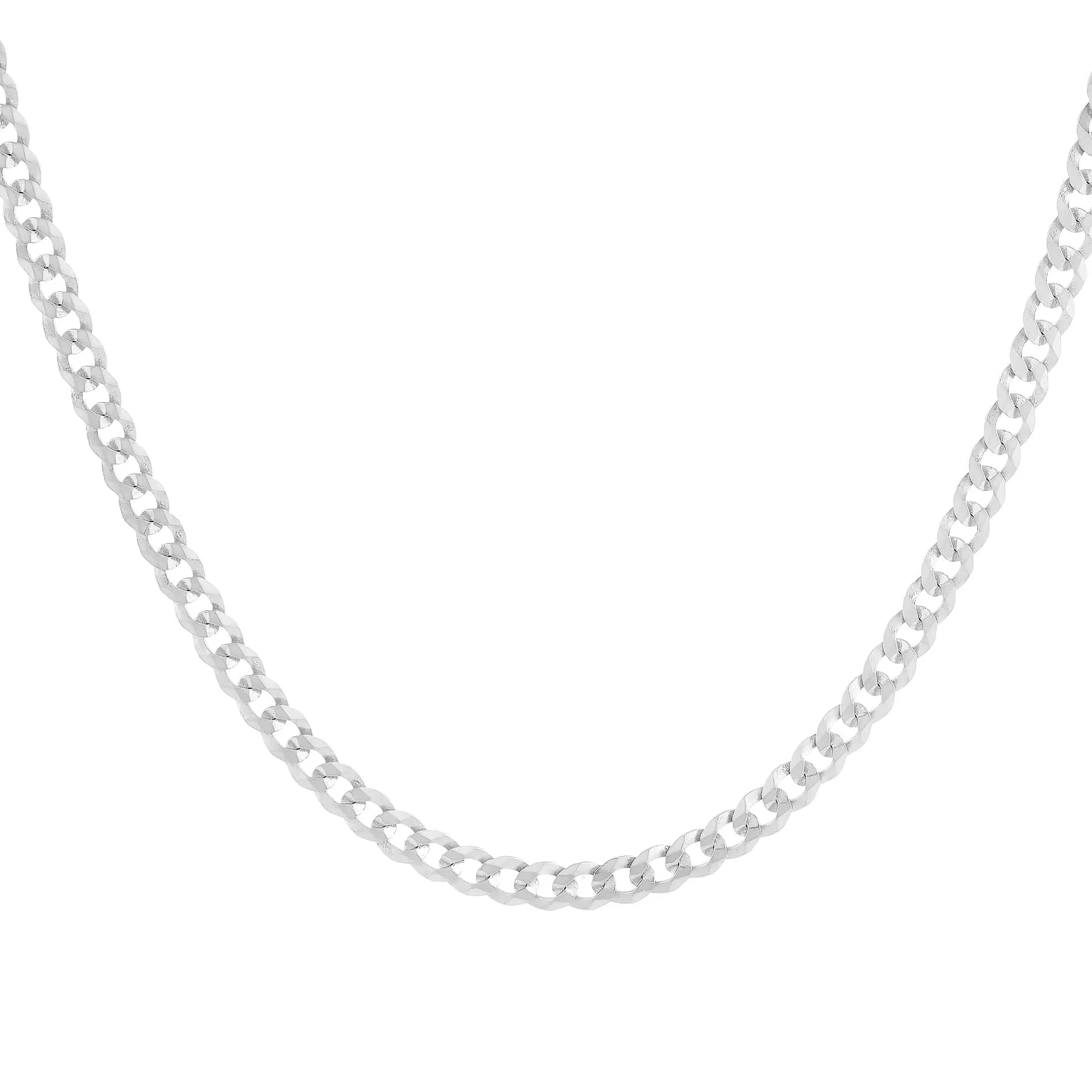 Men's Flat Cuban Chain Necklace