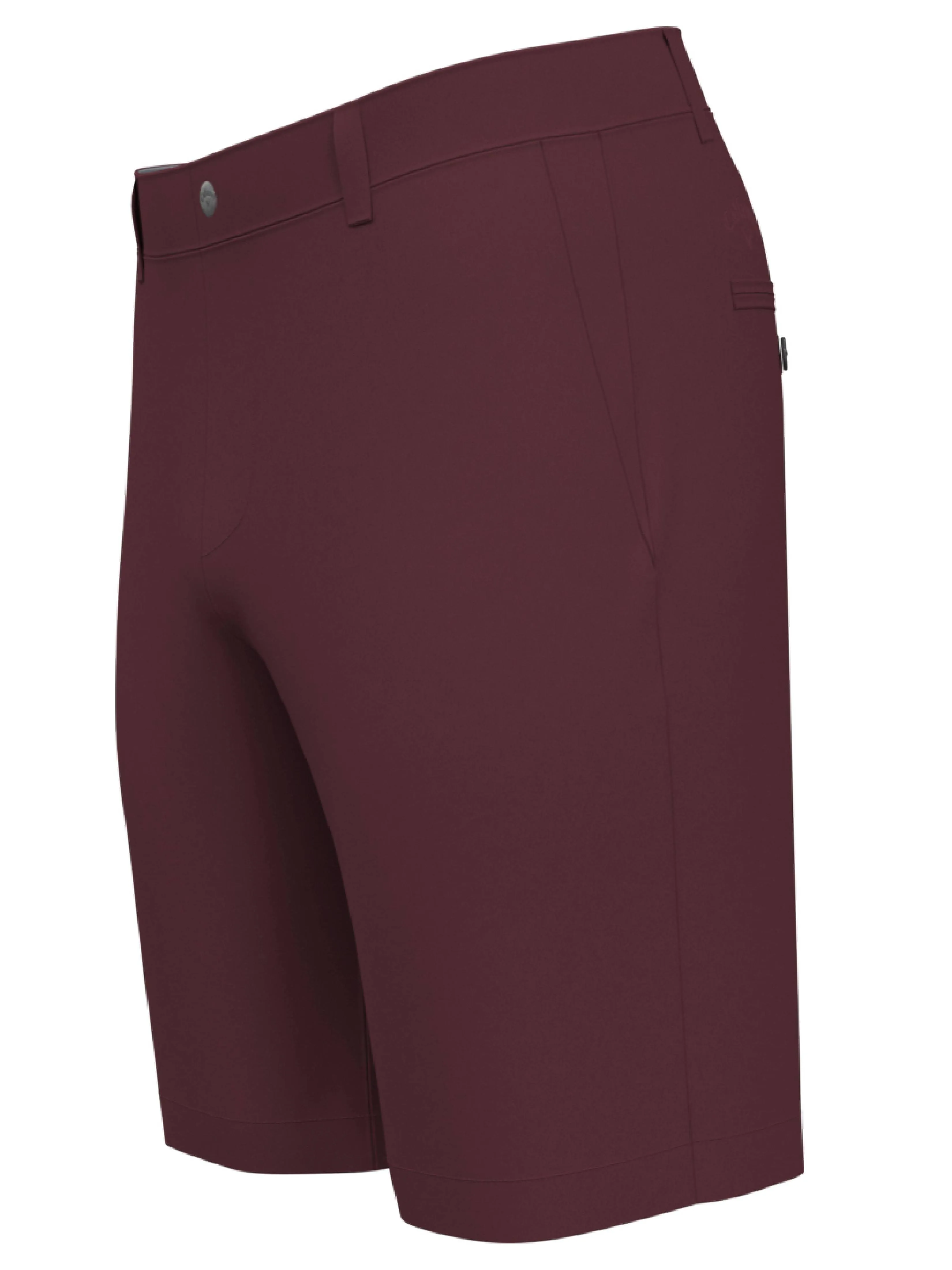 Mens Flat Front Solid Golf Short