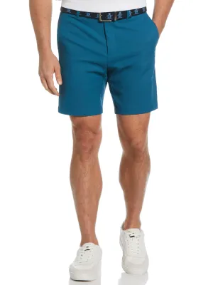 Men's Flat Front Solid Golf Shorts