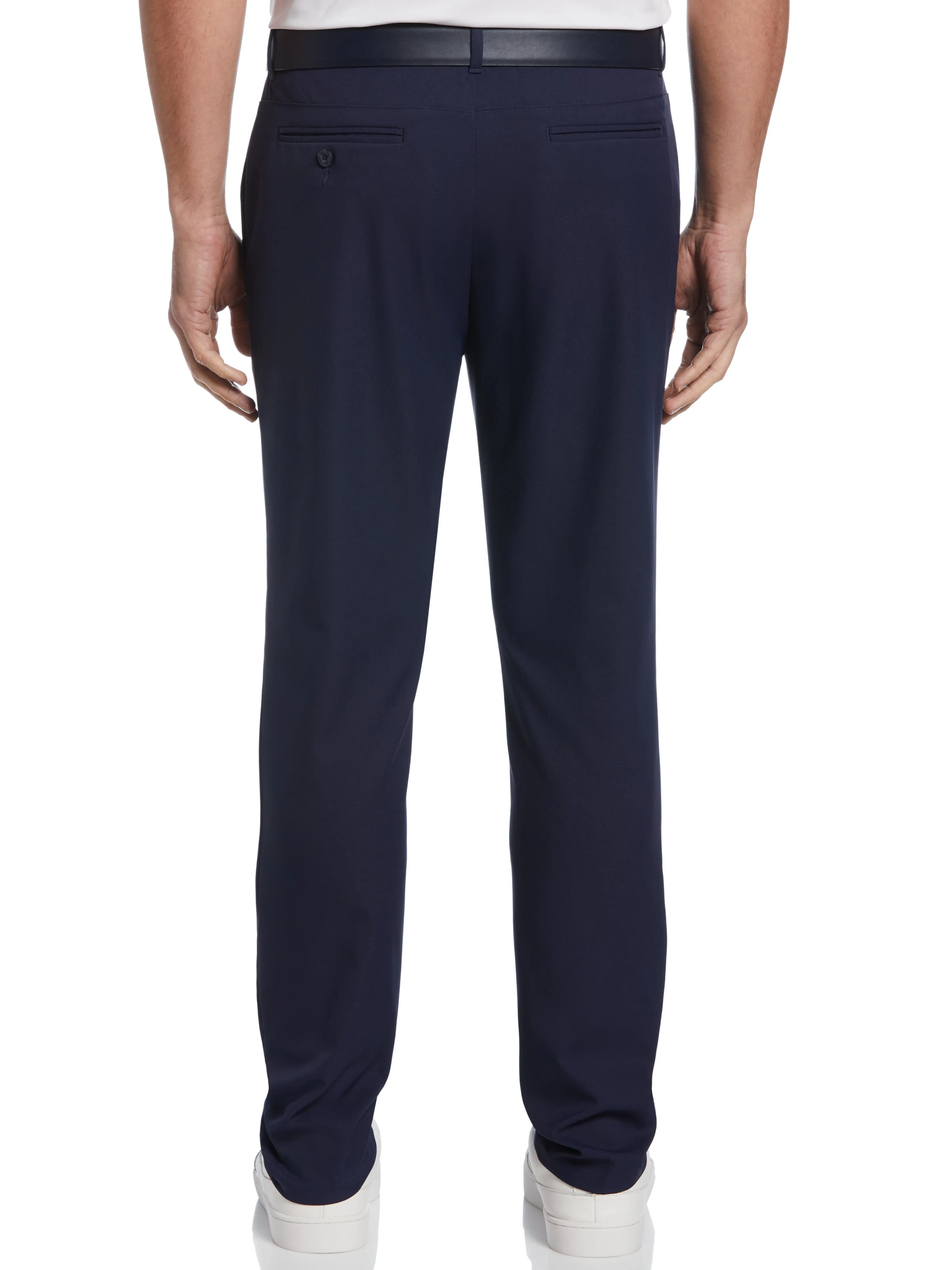 Men's Flat Front Solid Golf Trousers