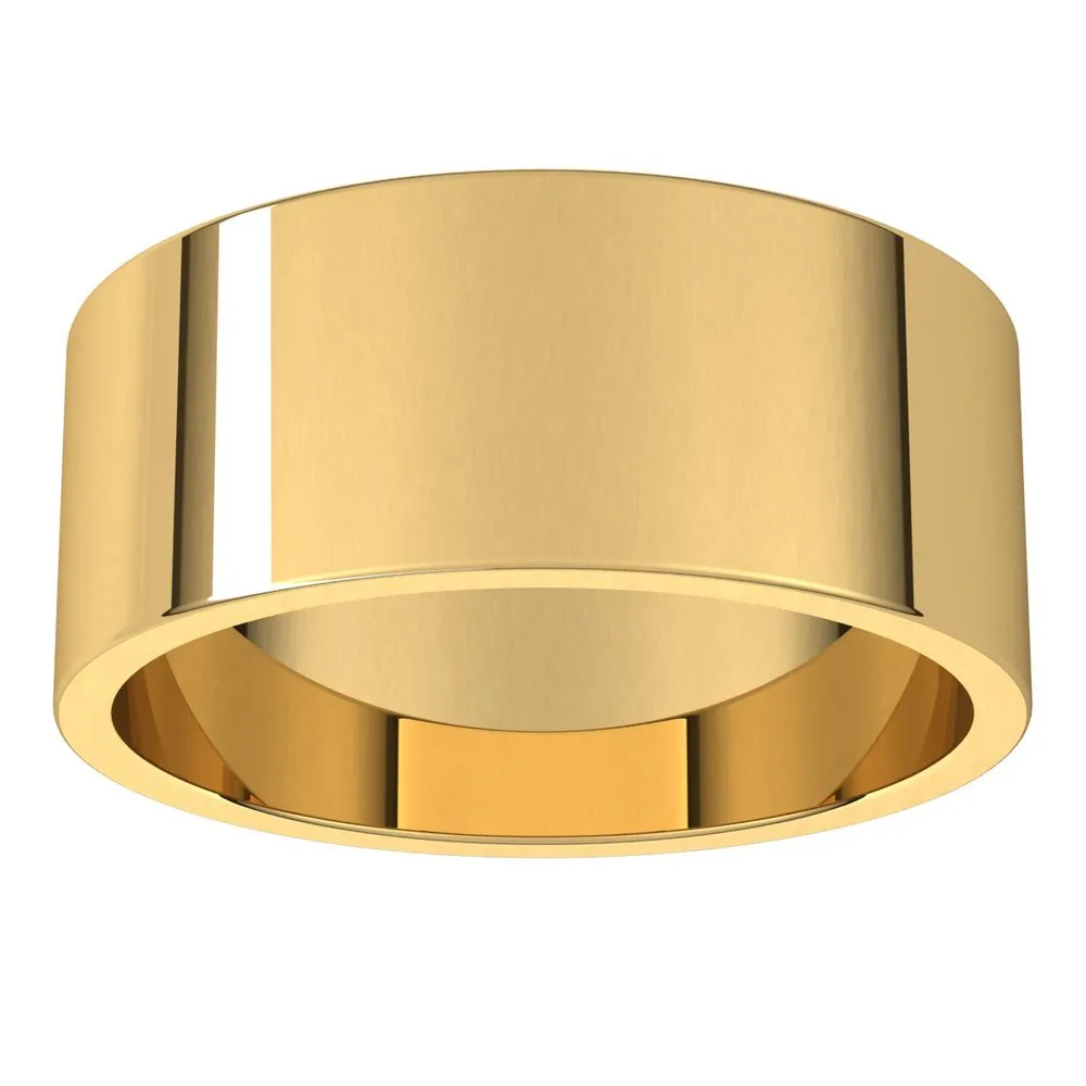 Men's Flat Wedding Band | 8MM