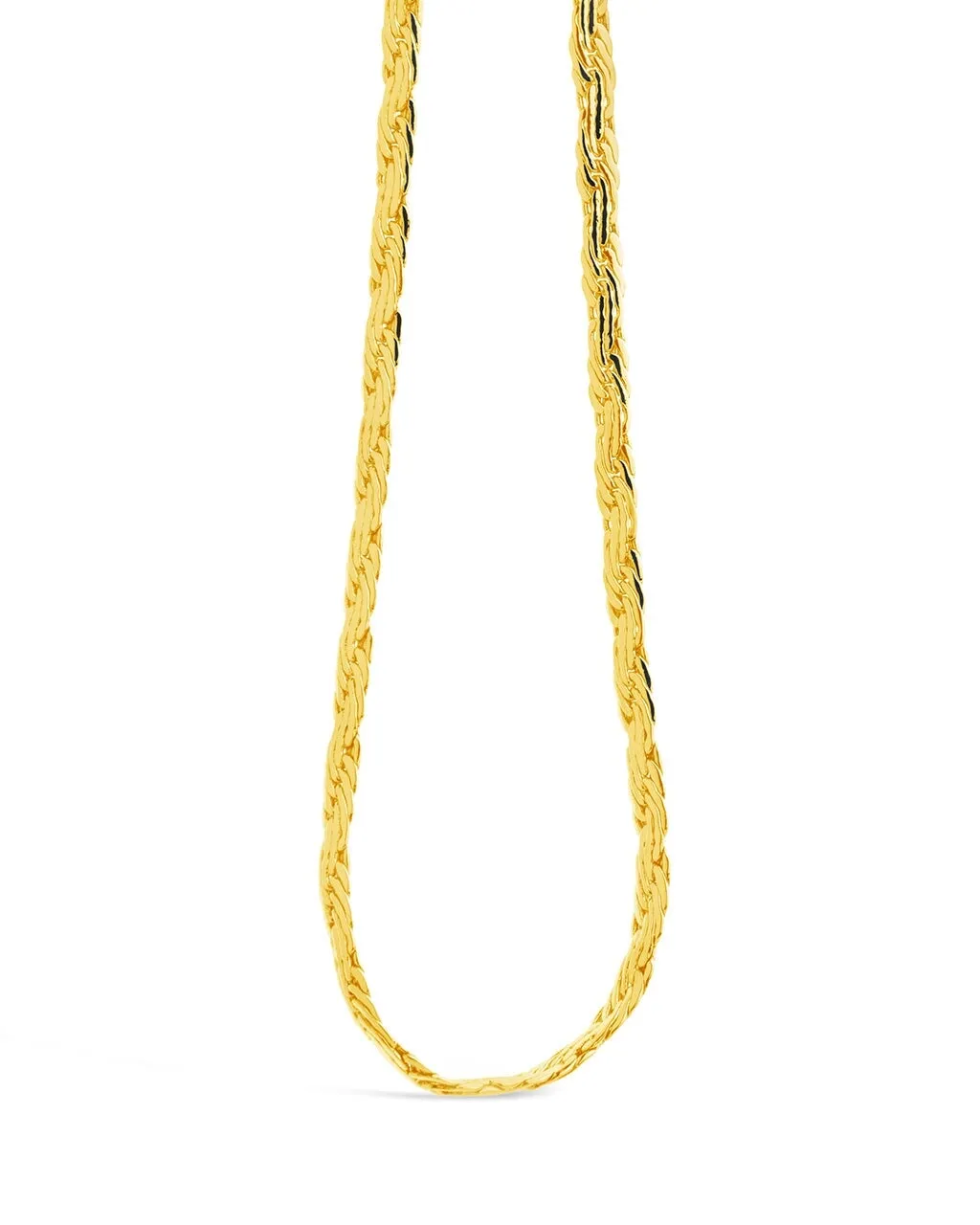 Men's Flat Wheat Chain Necklace