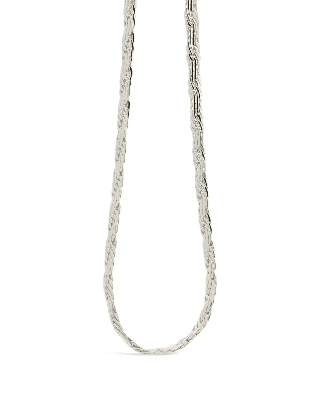 Men's Flat Wheat Chain Necklace