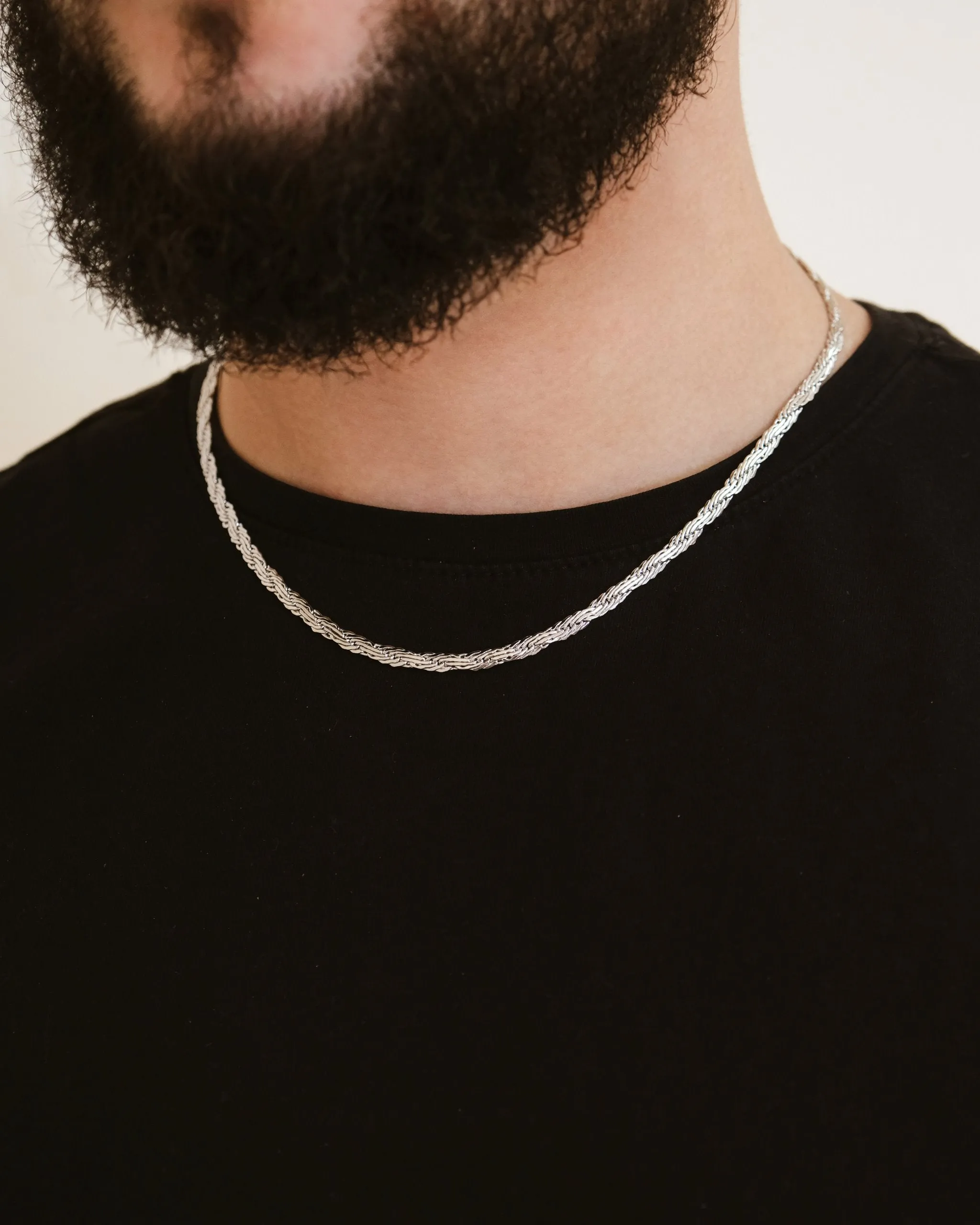 Men's Flat Wheat Chain Necklace