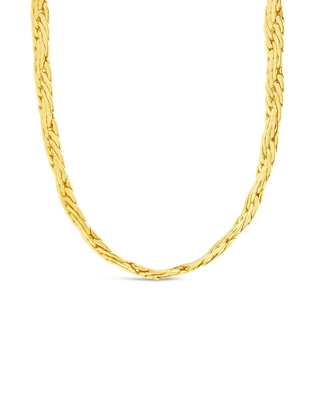 Men's Flat Wheat Chain Necklace