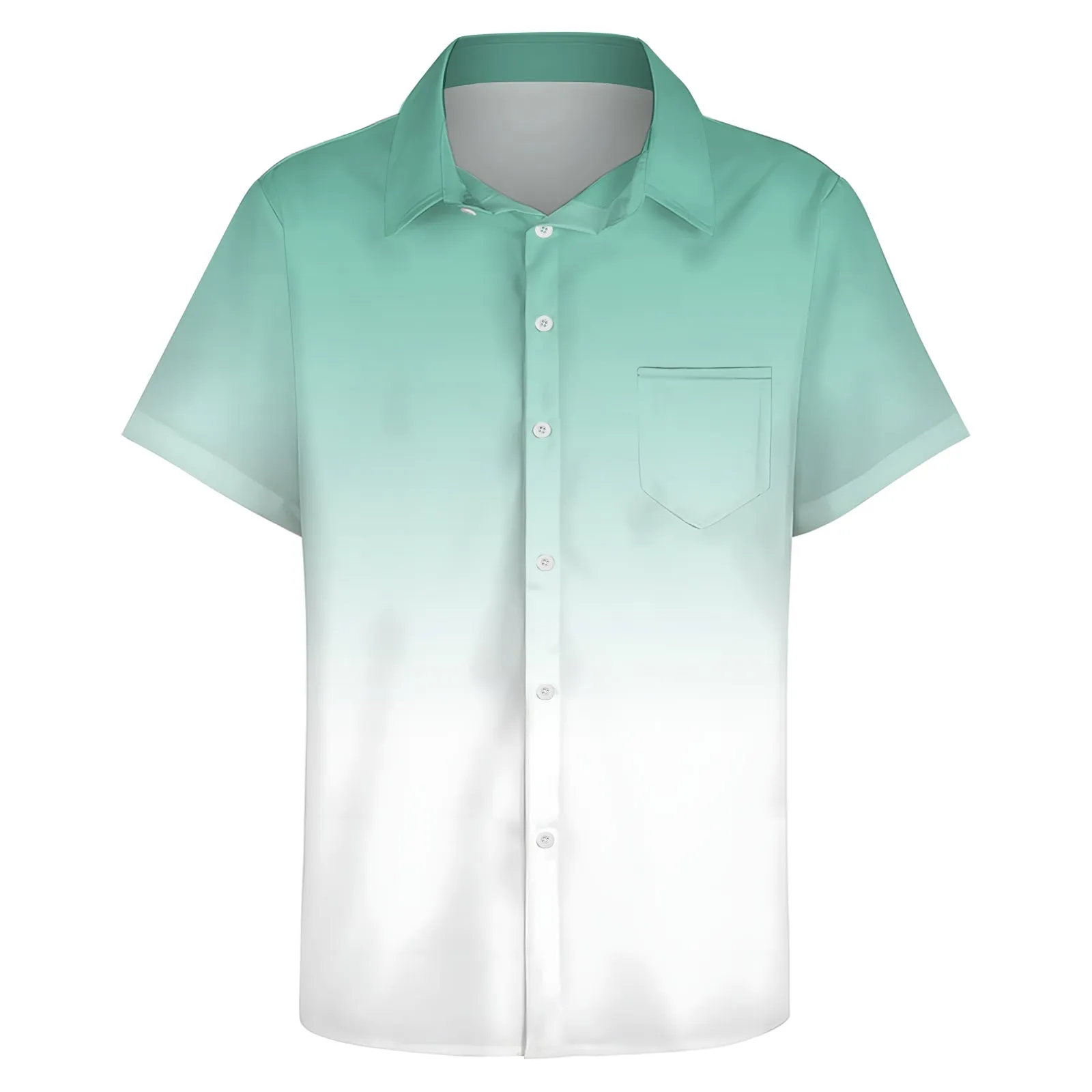 Men's Gradient Casual Short Sleeve Shirt 2403000785